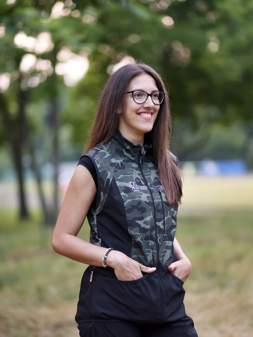 Ladies summer training vest 4dox - camouflage