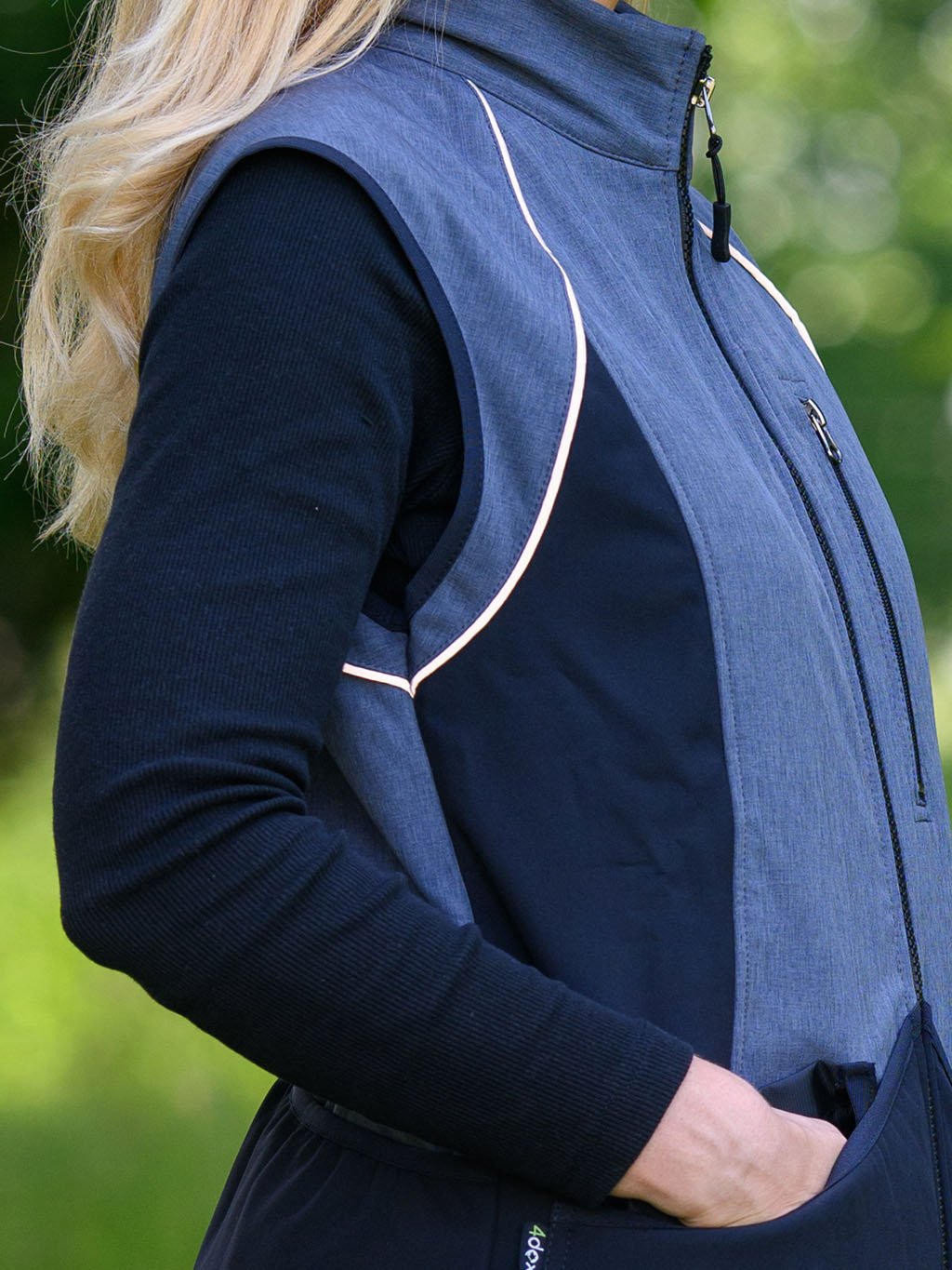 Dames bodywarmer - ANTRACIET-ZWART 4dox