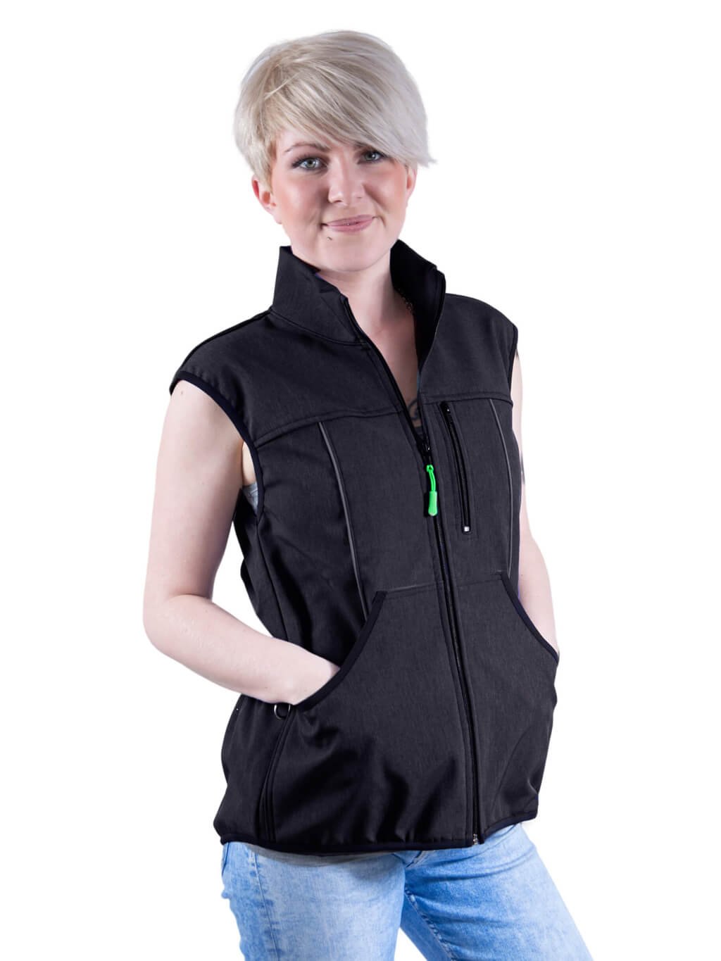 Women's training vest - black