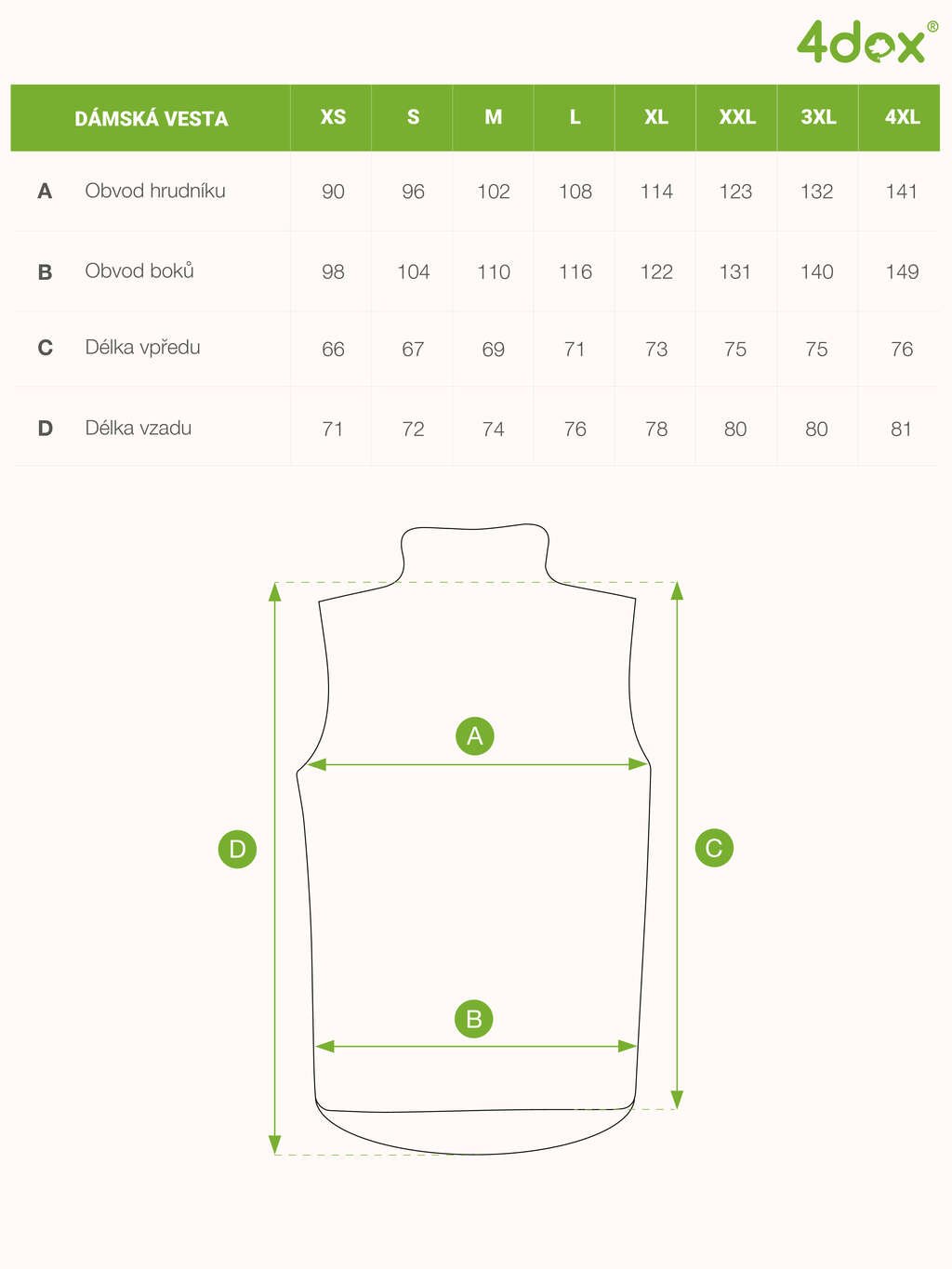 Ladies training vest - metal 4dox