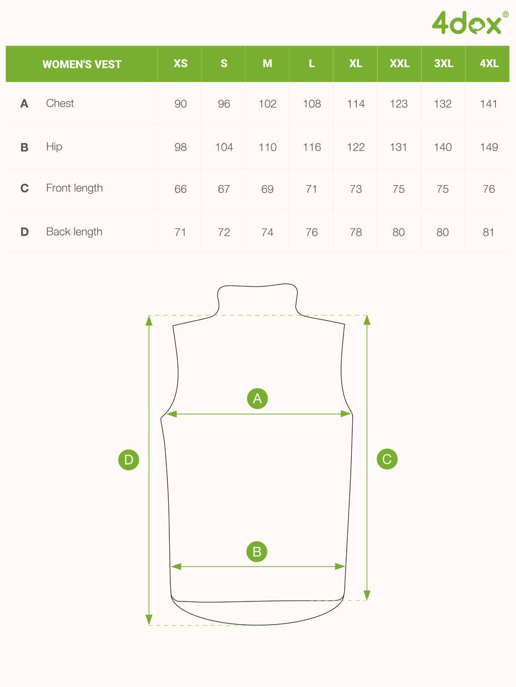 Ladies training vest - metal 4dox