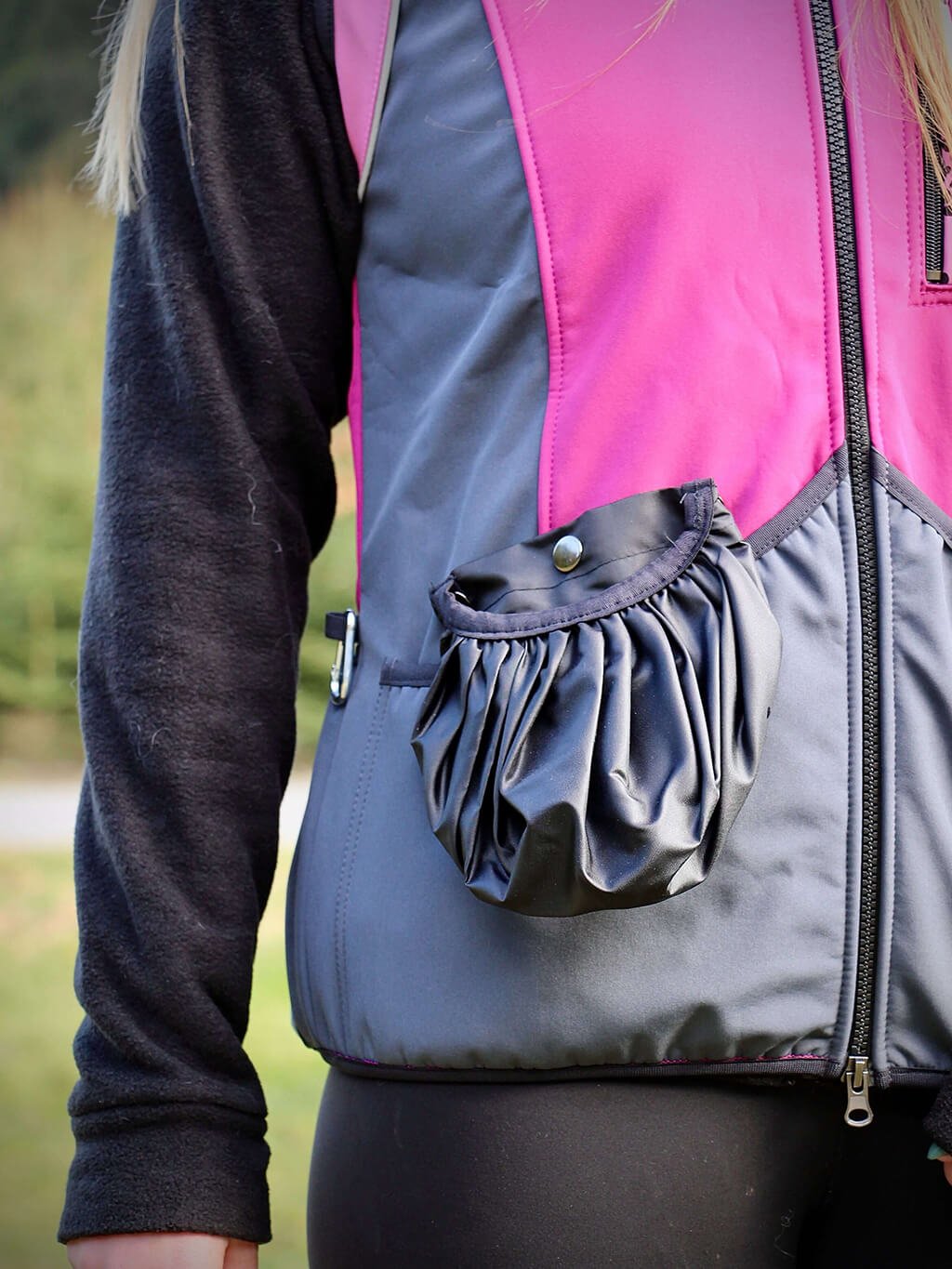 Trainingsdamesvest - MALINA-LAVENDEL zonder snoepjeszak en dubbele zak 4dox