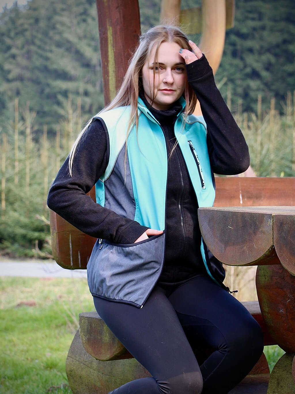 Dames bodywarmer - MINT-TURQUOISE 4dox