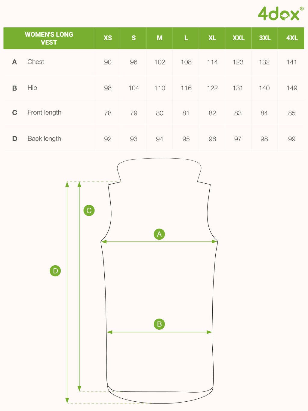 Training long vest - anthrazite 4dox