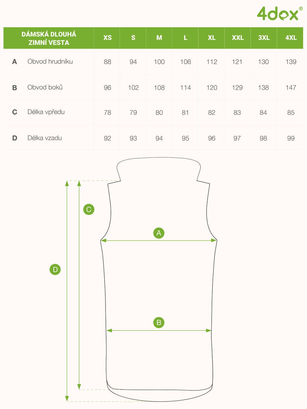 Training long winter vest - anthrazite 4dox