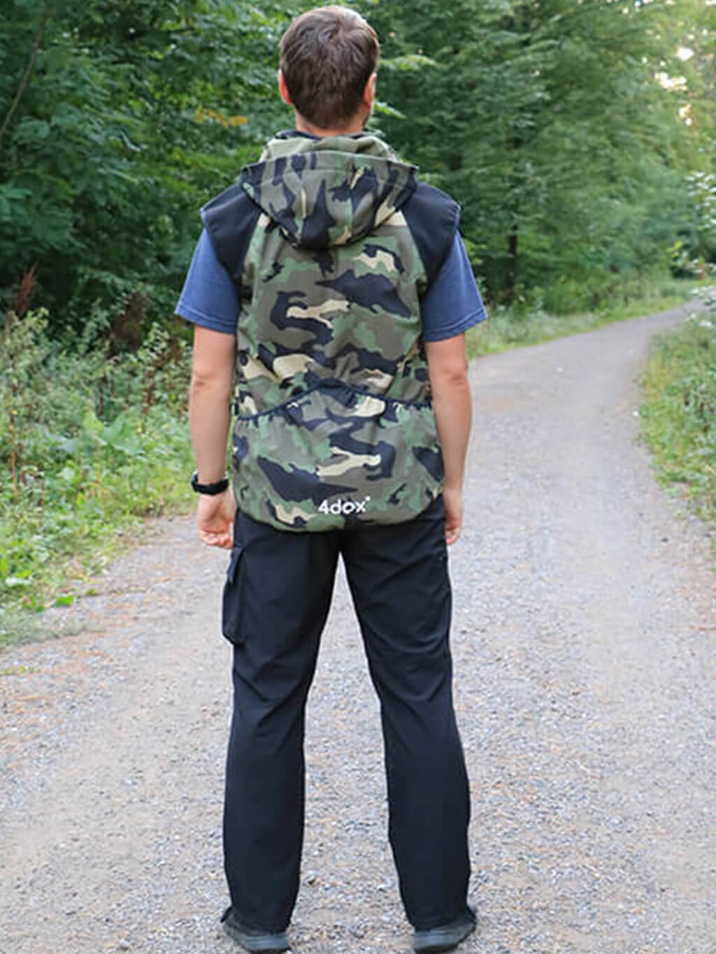 Heren trainingsjas 2-in-1 camouflage 4dox