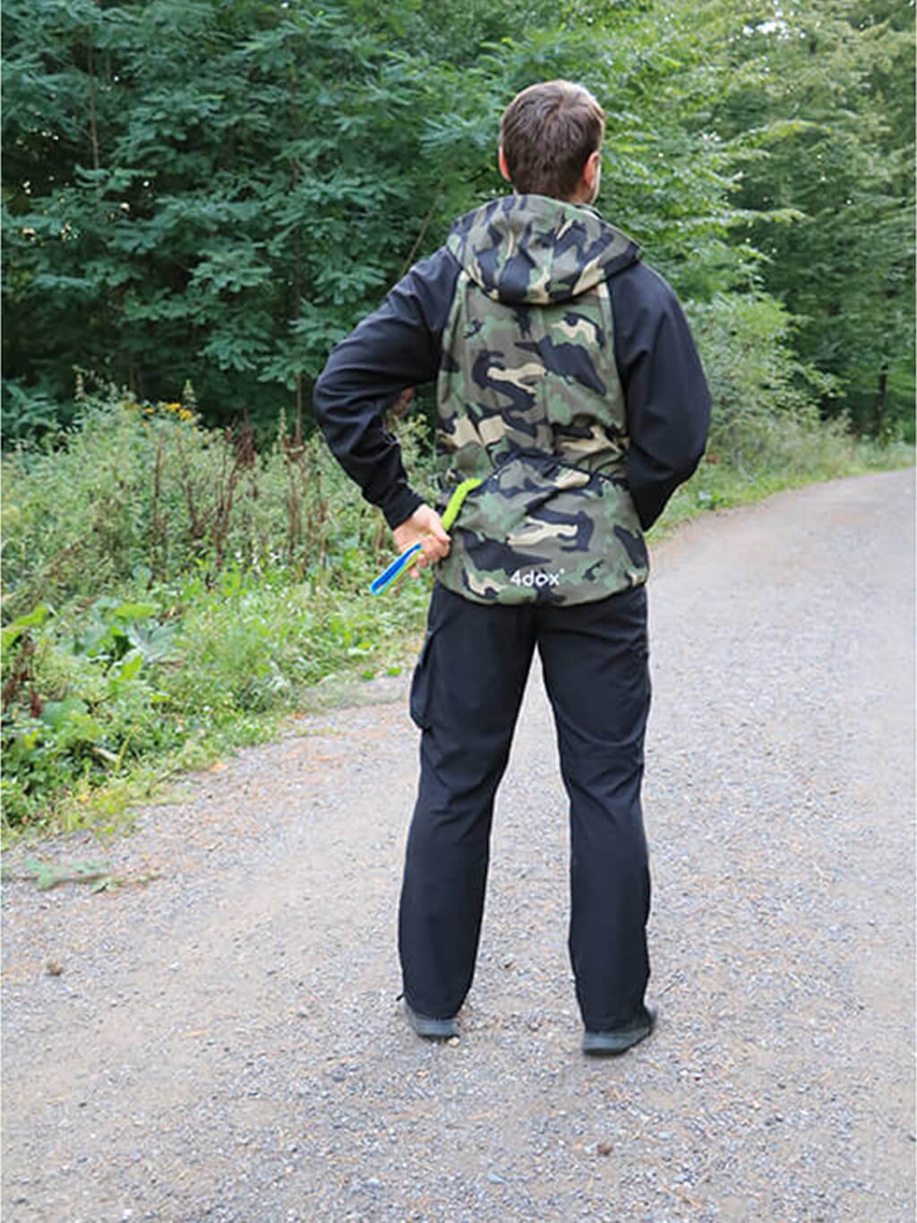 Heren trainingsjas 2-in-1 camouflage 4dox