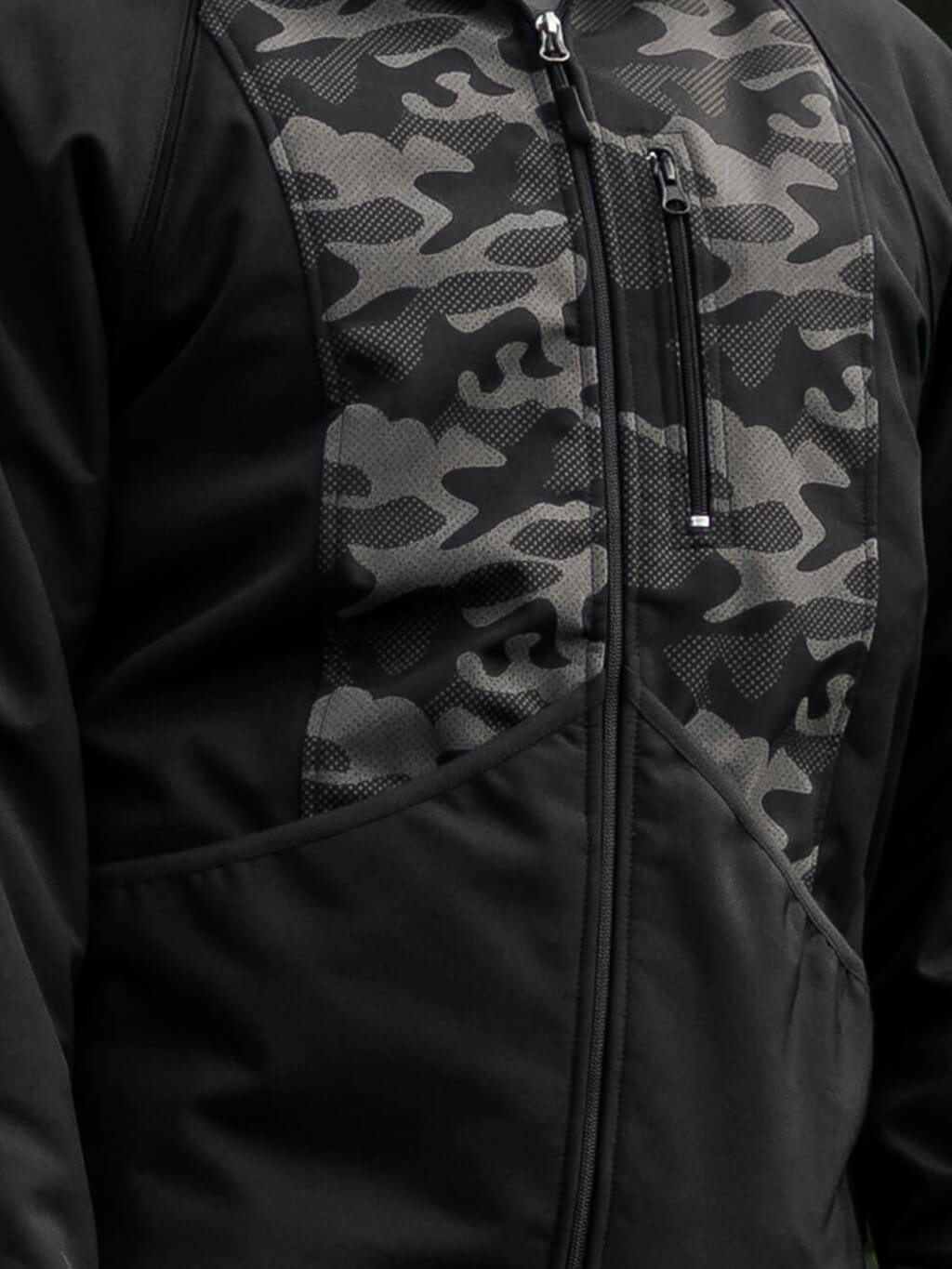 Heren trainingsjas 2-in-1 reflecterend camouflage 4dox