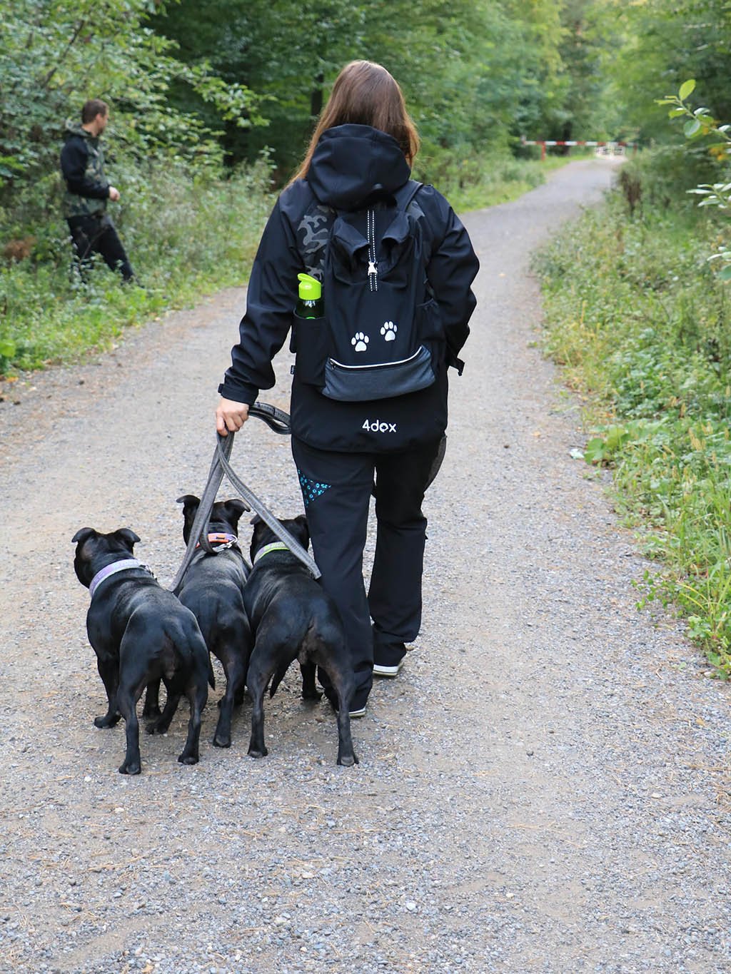 Trainersrugzak ZWART met ritssluiting bovenaan 4dox