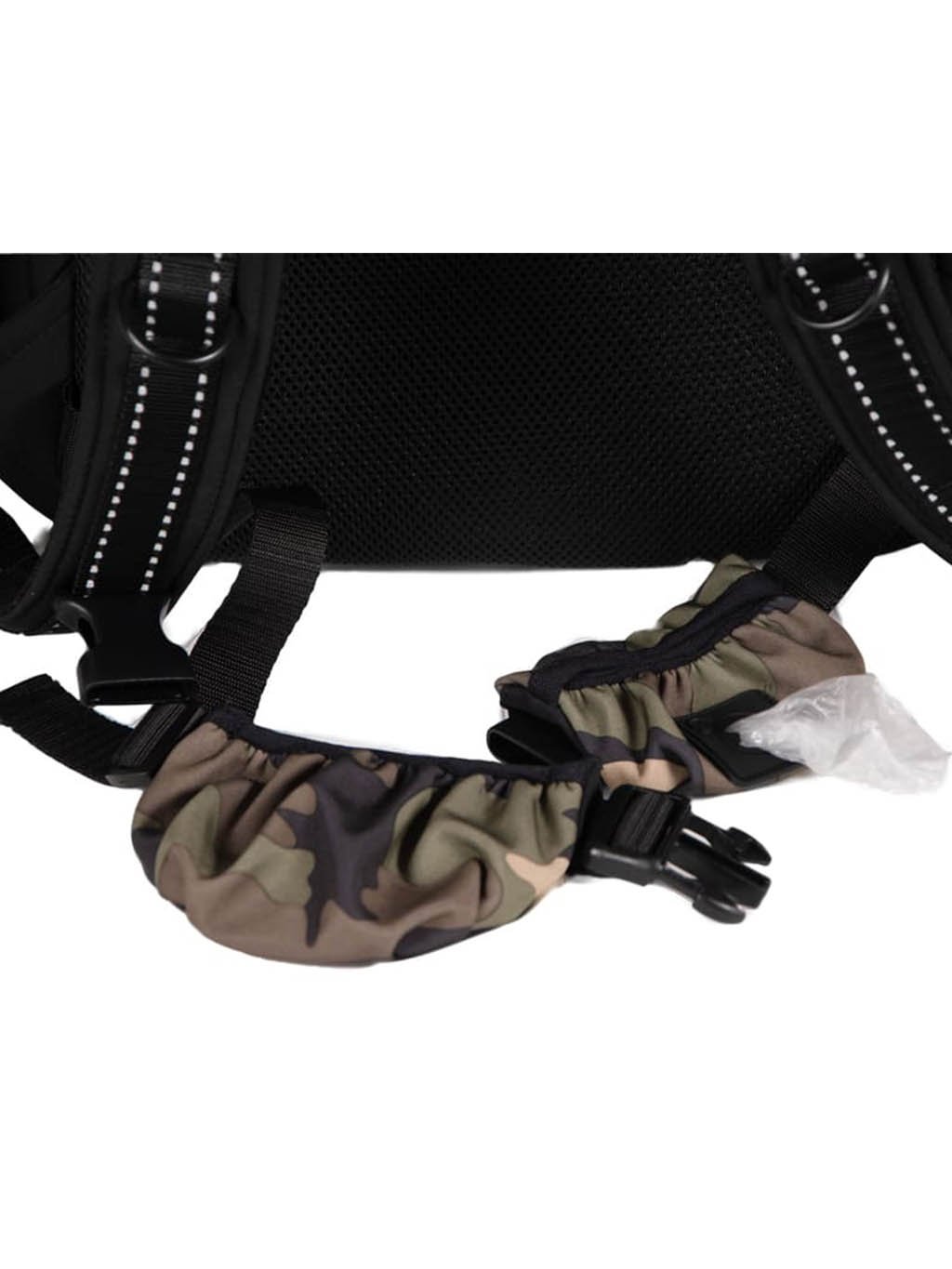 Training backpack with top zip fastening CAMOUFLAGE