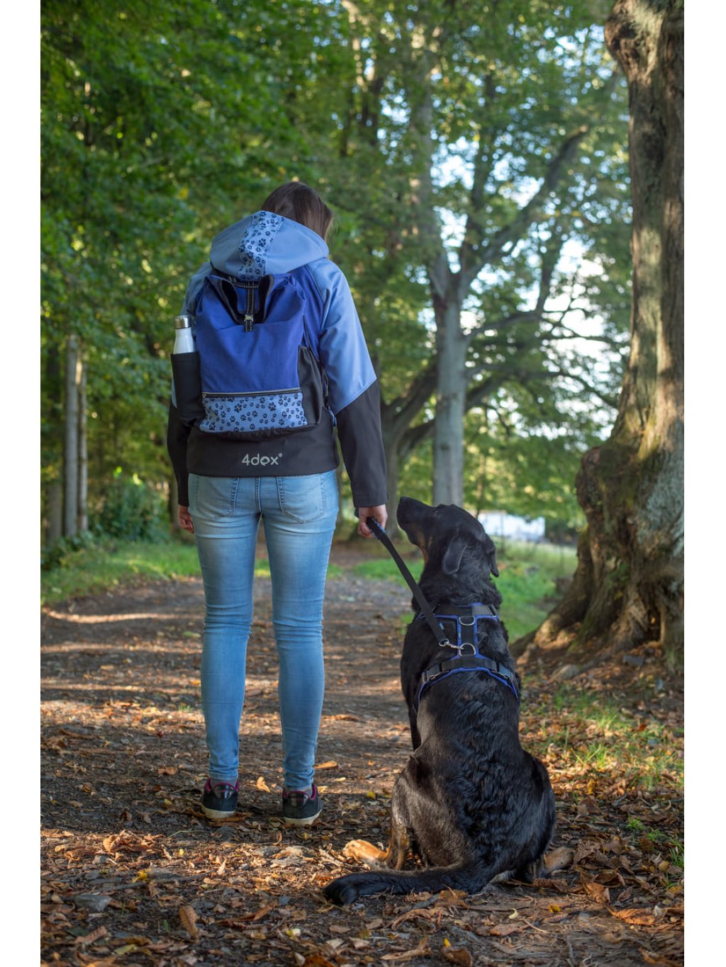 Trainingsrugzak met lichtgevende hond met ritssluiting bovenaan - UITVERKOOP