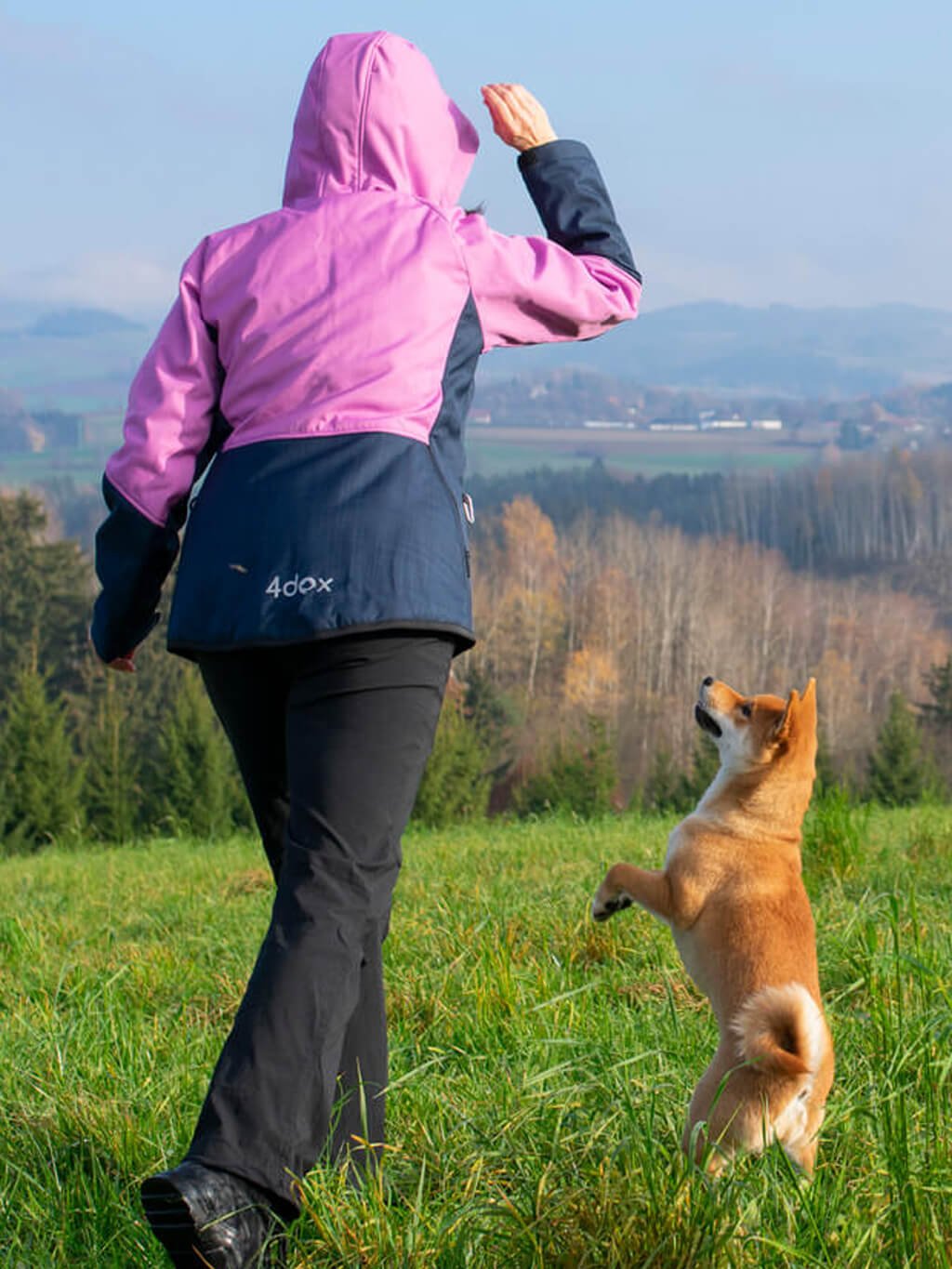 Women's winter jacket lilac/blueberry