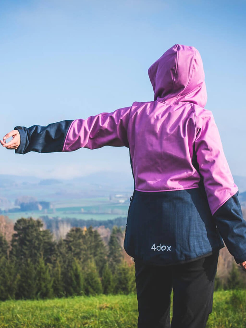 Women's winter jacket lilac/blueberry