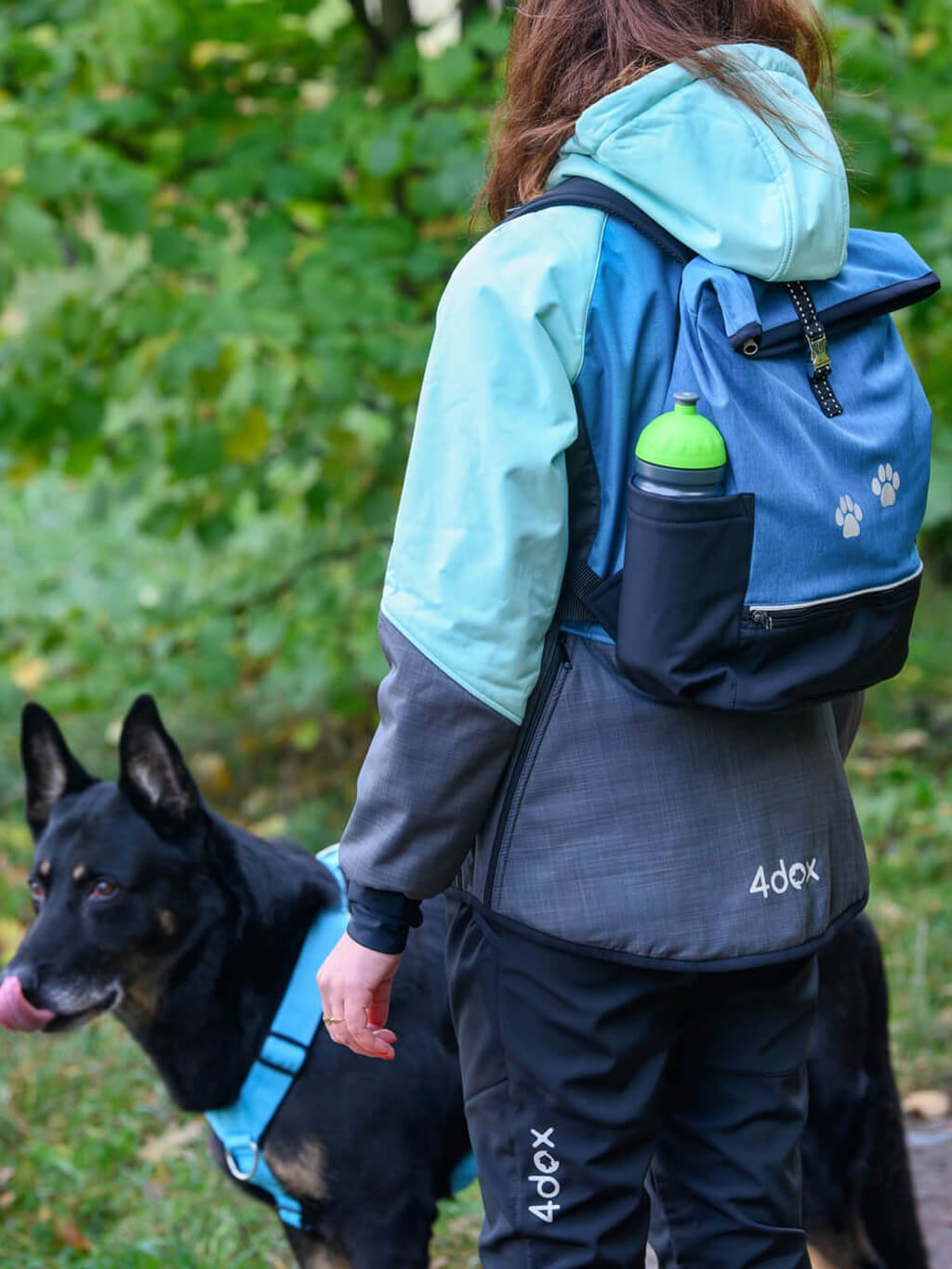 Women's winter jacket mint/turquoise