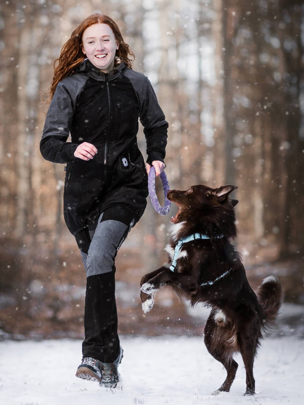 Women's winter coat - black