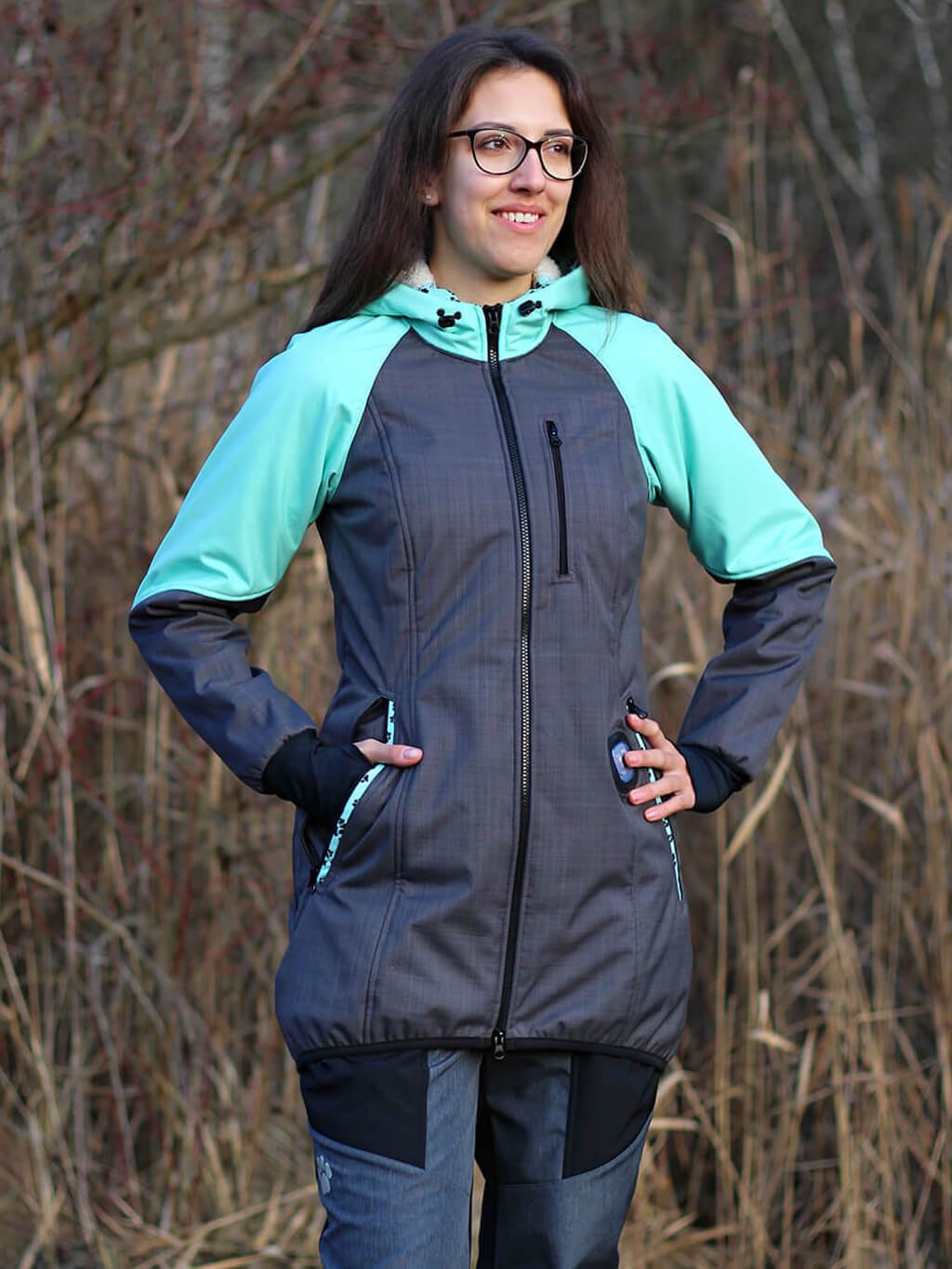 Women's winter coat - mint