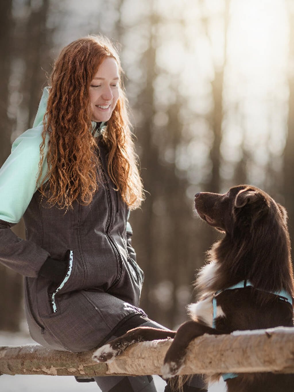 Women's winter coat - mint