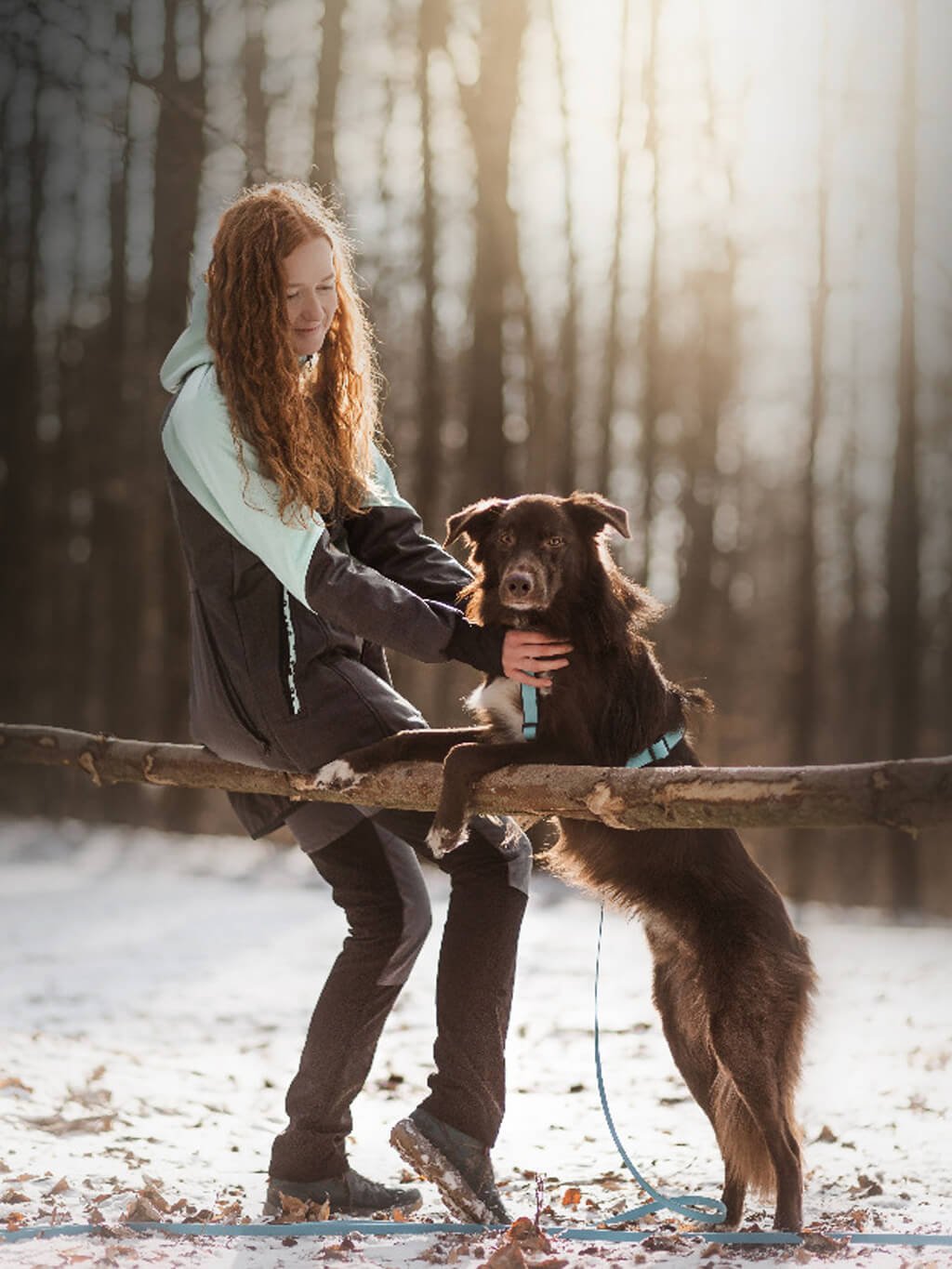 Women's winter coat - mint