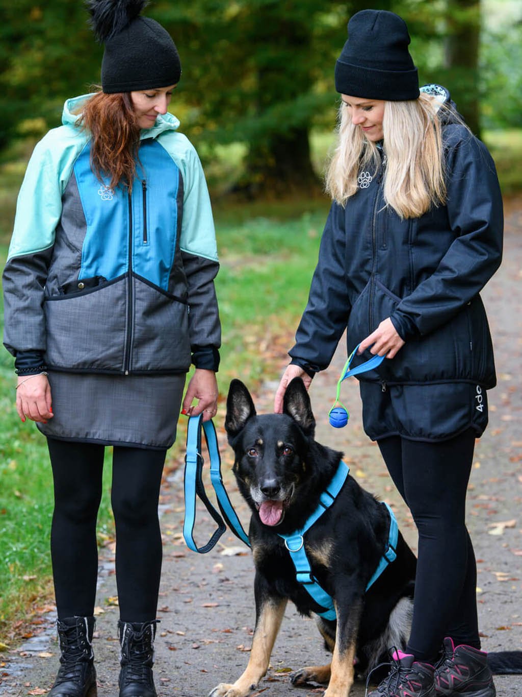 winter skirt 4dox anthrazit with reflective paw