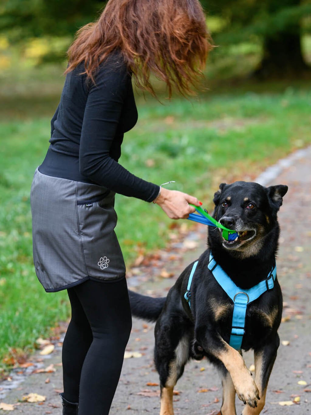 winter skirt 4dox anthrazit with reflective paw