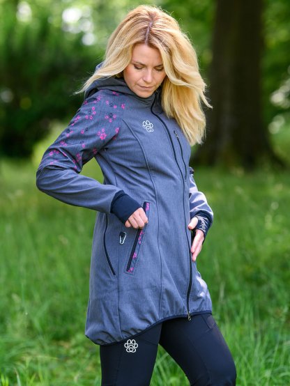 Dames parka met roze pootjes 4dox