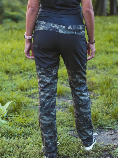 Women's training trousers SUMMER - camouflage