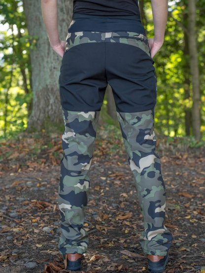 Women's training trousers WINTER camouflage