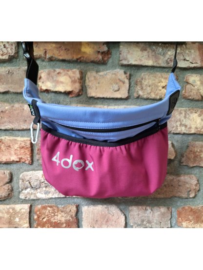 Dog training treat pouch XL Periwinkle Raspberry - shipped within days