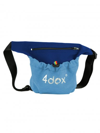 Dog training treat pouch 2 in 1 blue