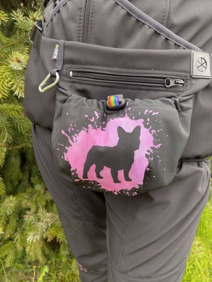 Pamlskovník 2in1 pink French Bulldog FB sale