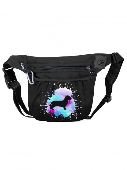 Treat bag with mangetic closure Dachshund J2 4dox