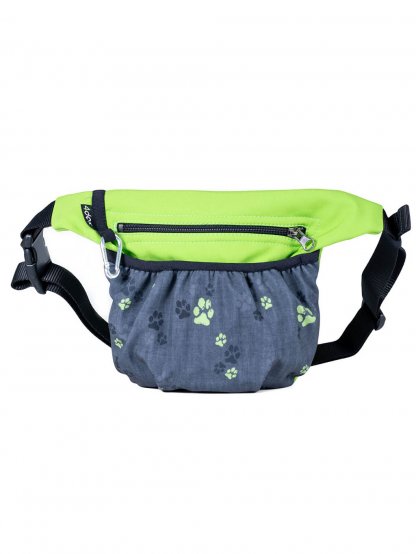 Dog training treat pouch with a magnetic fastening, lime No. 3