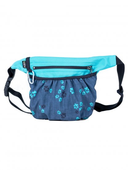 Dog training treat bum bag with magnetic fastening, Turquoise No. 1