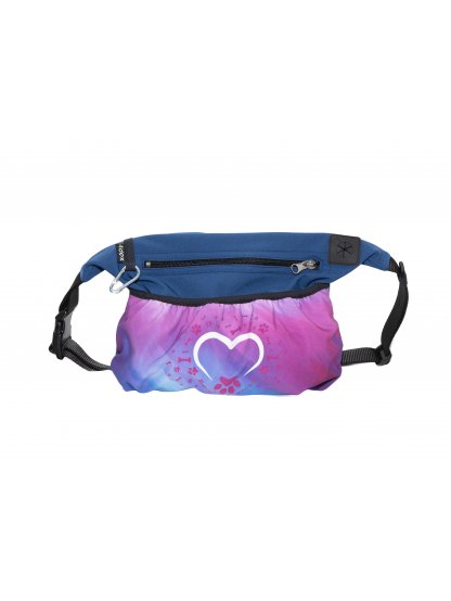 Dog training treat pouch XL Rainbow Heart No. 34