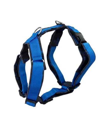 Comfort plus harnas - blauw met pootjes 4dox