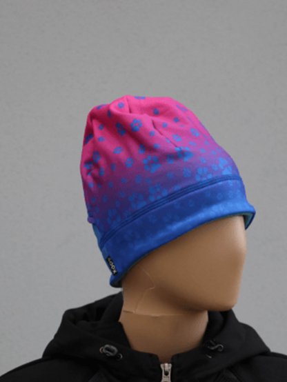 Sport. cap fleece + low ponytail E27L pink-blue