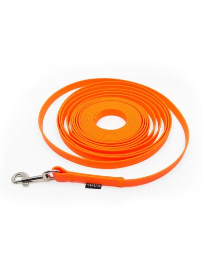 Long line leash mini NEON ORANGE 4dox