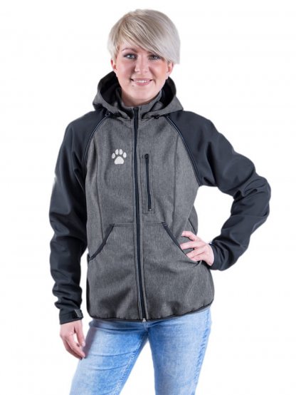 Women's training jacket 2 in 1 anthracite