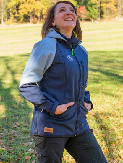 Women's training jacket 2 in 1 blueberry