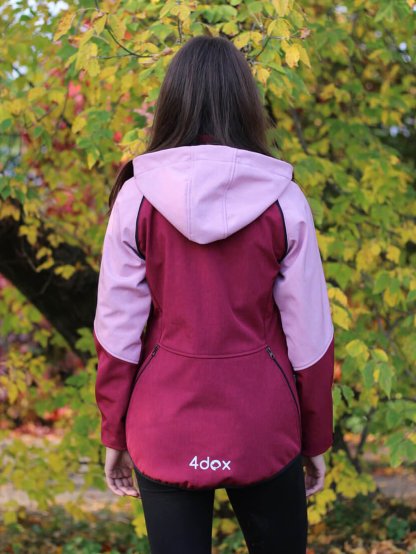 Women's training jacket 2 in 1 garnet 2