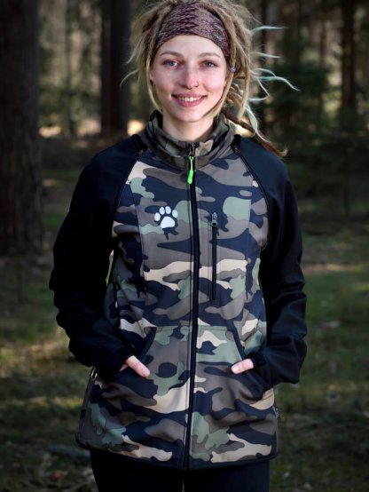 Dames trainingsjack 2in1 camouflage 4dox