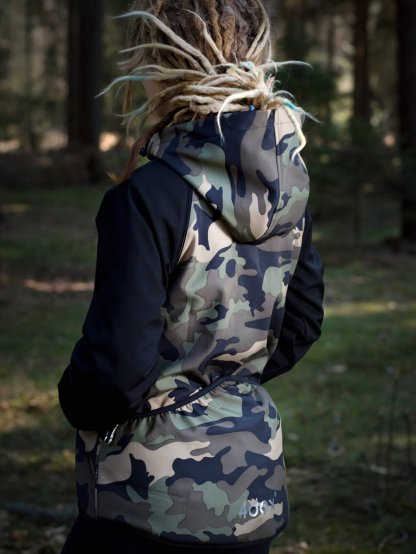 Dames trainingsjack 2in1 camouflage 4dox 2