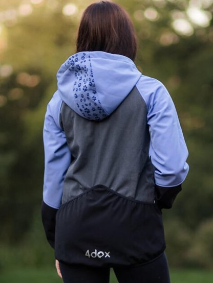 Ladies training jacket periwinkle all year 4dox 2