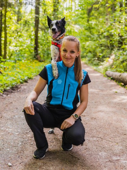 Ladies summer training vest - aqua