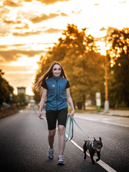 Ladies summer training vest 4dox- teal 2