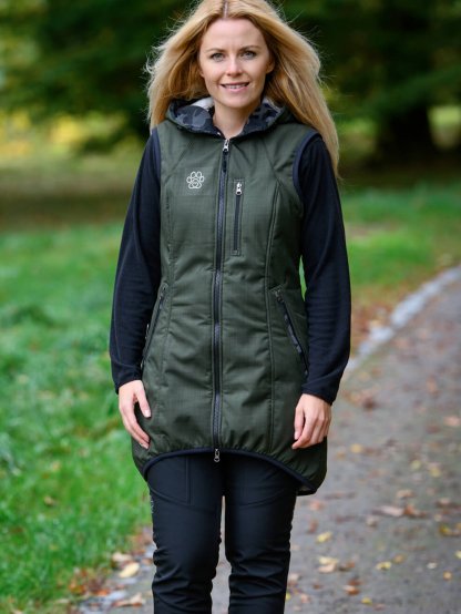 Training long winter vest - olive 4dox