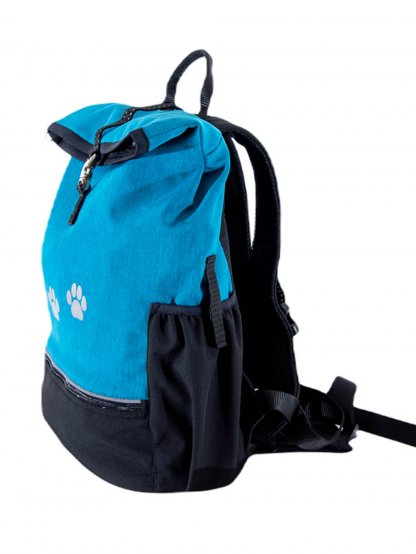 Training backpack Teal with top zip fastening 4dox