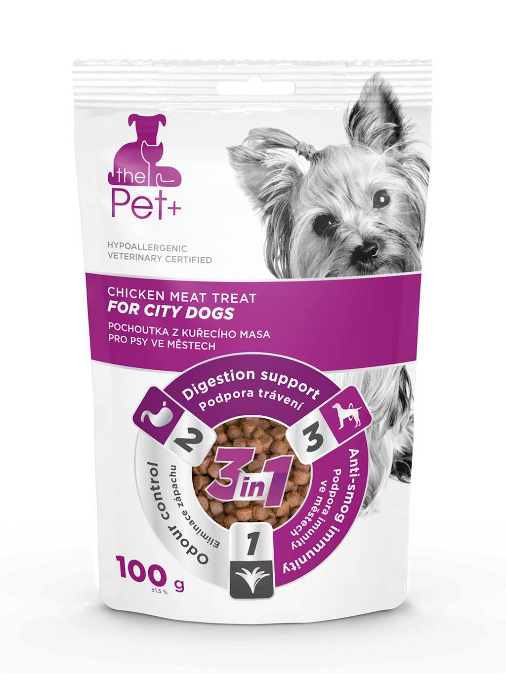 3-pack pochoutek the Pet+ dog (City, Sensitive, Active) 300 g