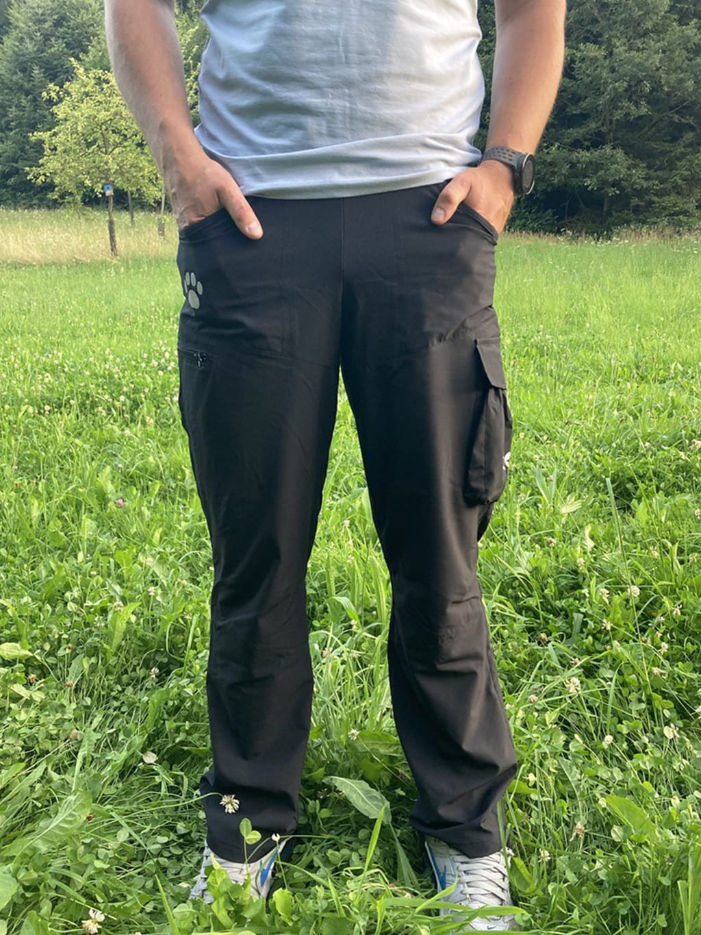 kalhoty pánské letní ČERNÉ 4dox