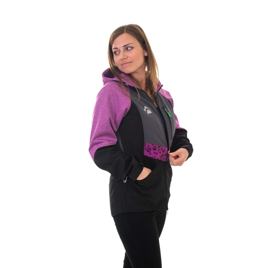 Výcviková dámská bunda lila celoroční 4dox